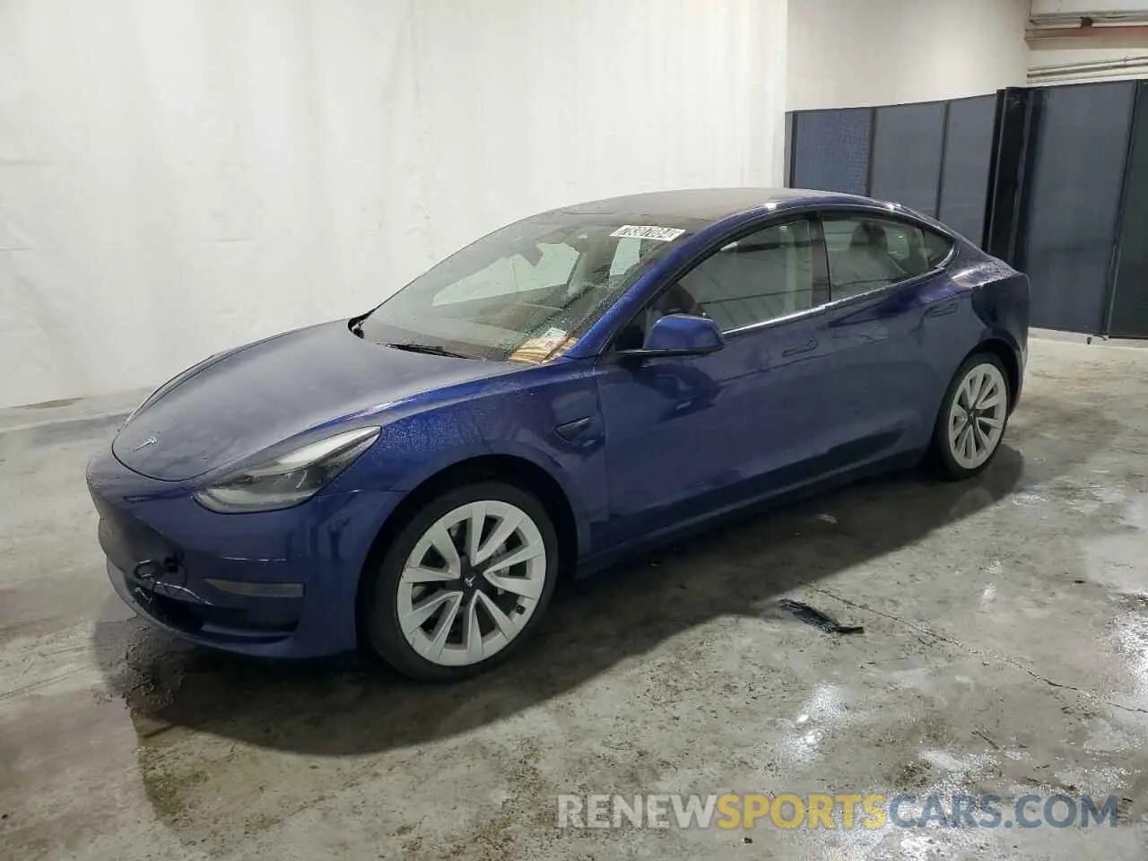 1 Photograph of a damaged car 5YJ3E1EAXNF371942 TESLA MODEL 3 2022