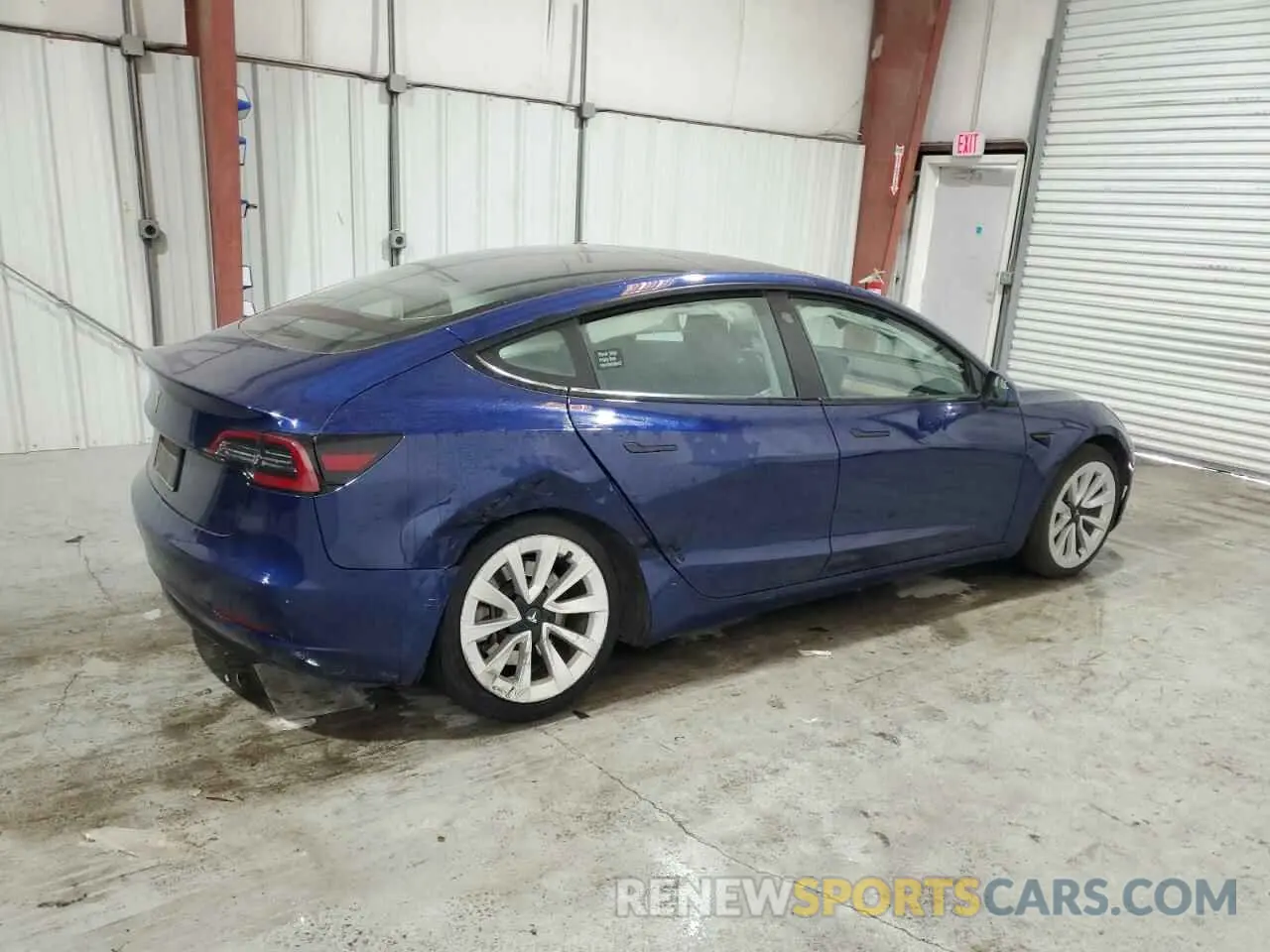 3 Photograph of a damaged car 5YJ3E1EAXNF371942 TESLA MODEL 3 2022