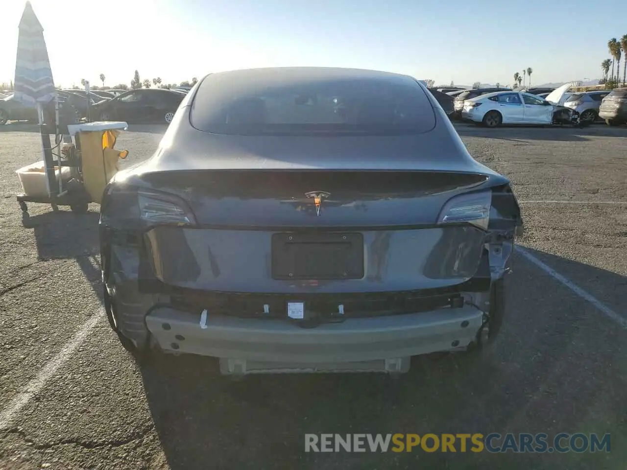 6 Photograph of a damaged car 5YJ3E1EAXNF374601 TESLA MODEL 3 2022