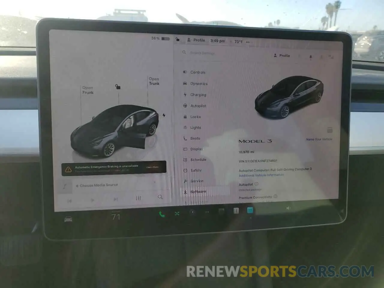 9 Photograph of a damaged car 5YJ3E1EAXNF374601 TESLA MODEL 3 2022