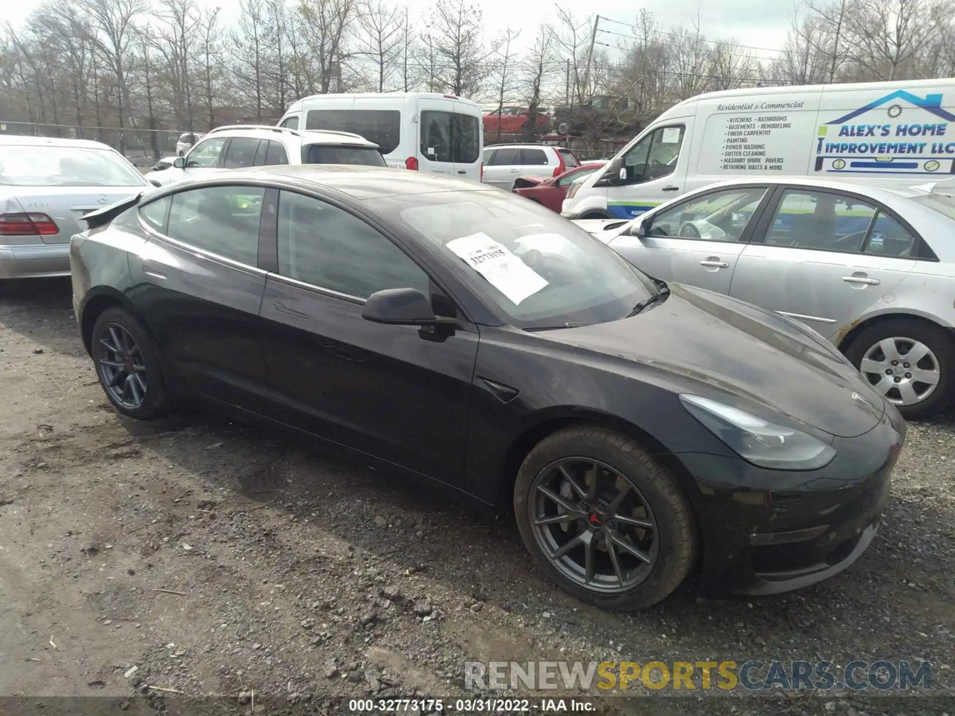 1 Photograph of a damaged car 5YJ3E1EB0NF104351 TESLA MODEL 3 2022