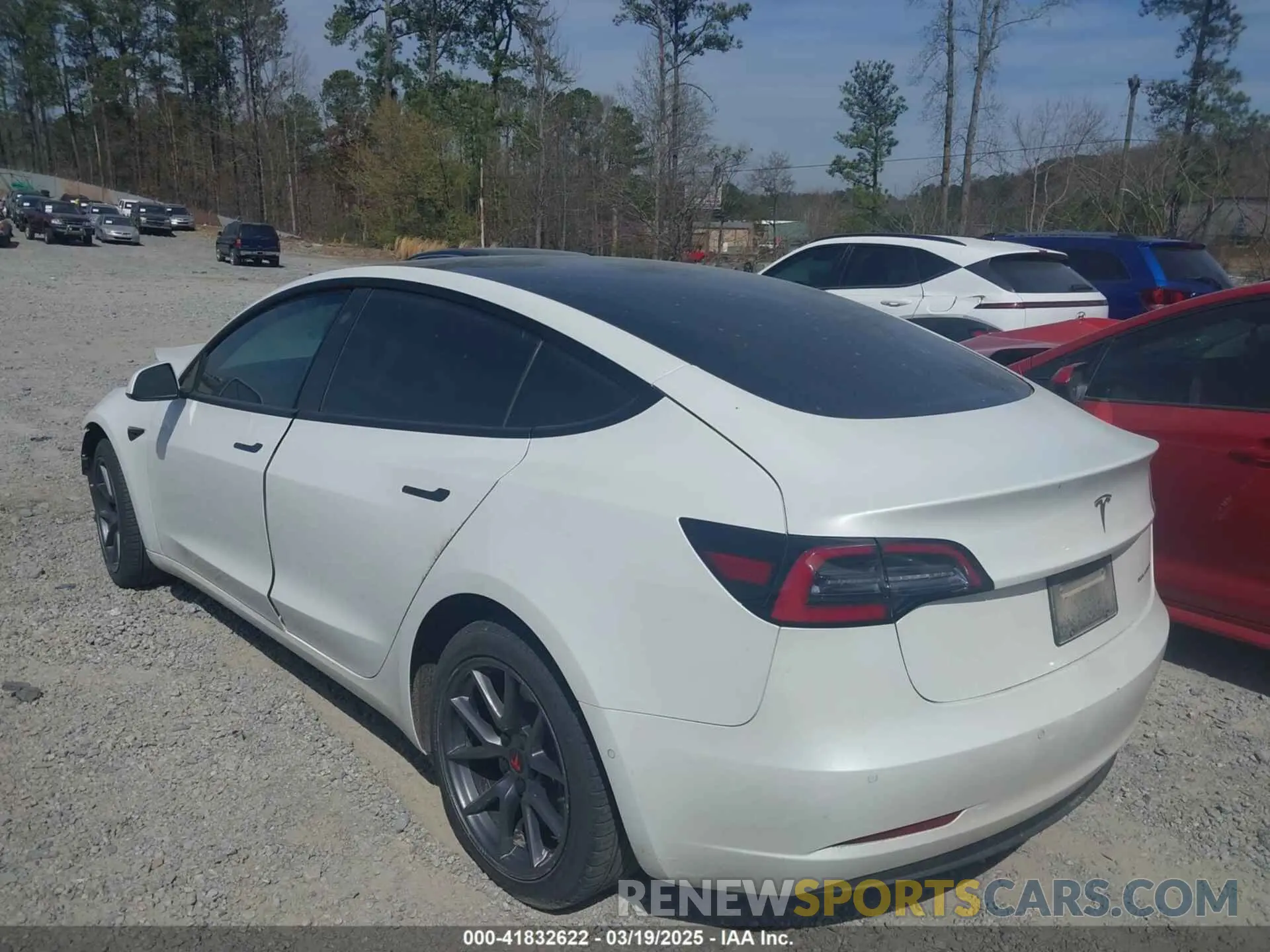 3 Photograph of a damaged car 5YJ3E1EB0NF106570 TESLA MODEL 3 2022