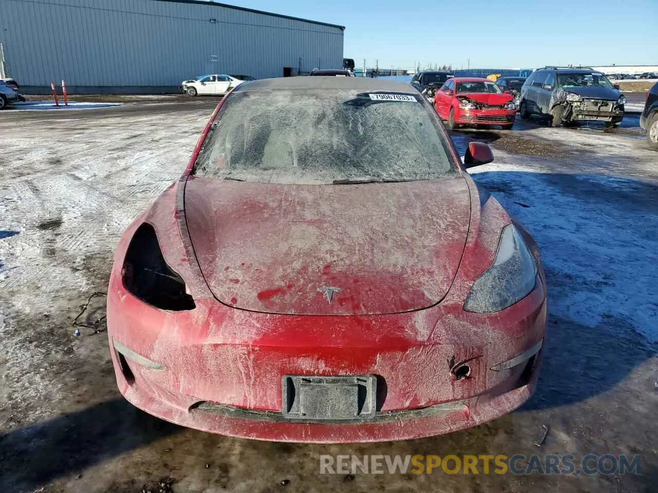 5 Photograph of a damaged car 5YJ3E1EB0NF107170 TESLA MODEL 3 2022