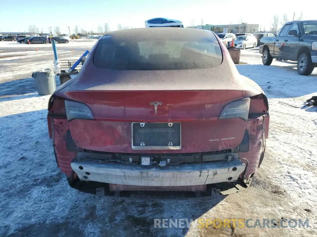 6 Photograph of a damaged car 5YJ3E1EB0NF107170 TESLA MODEL 3 2022