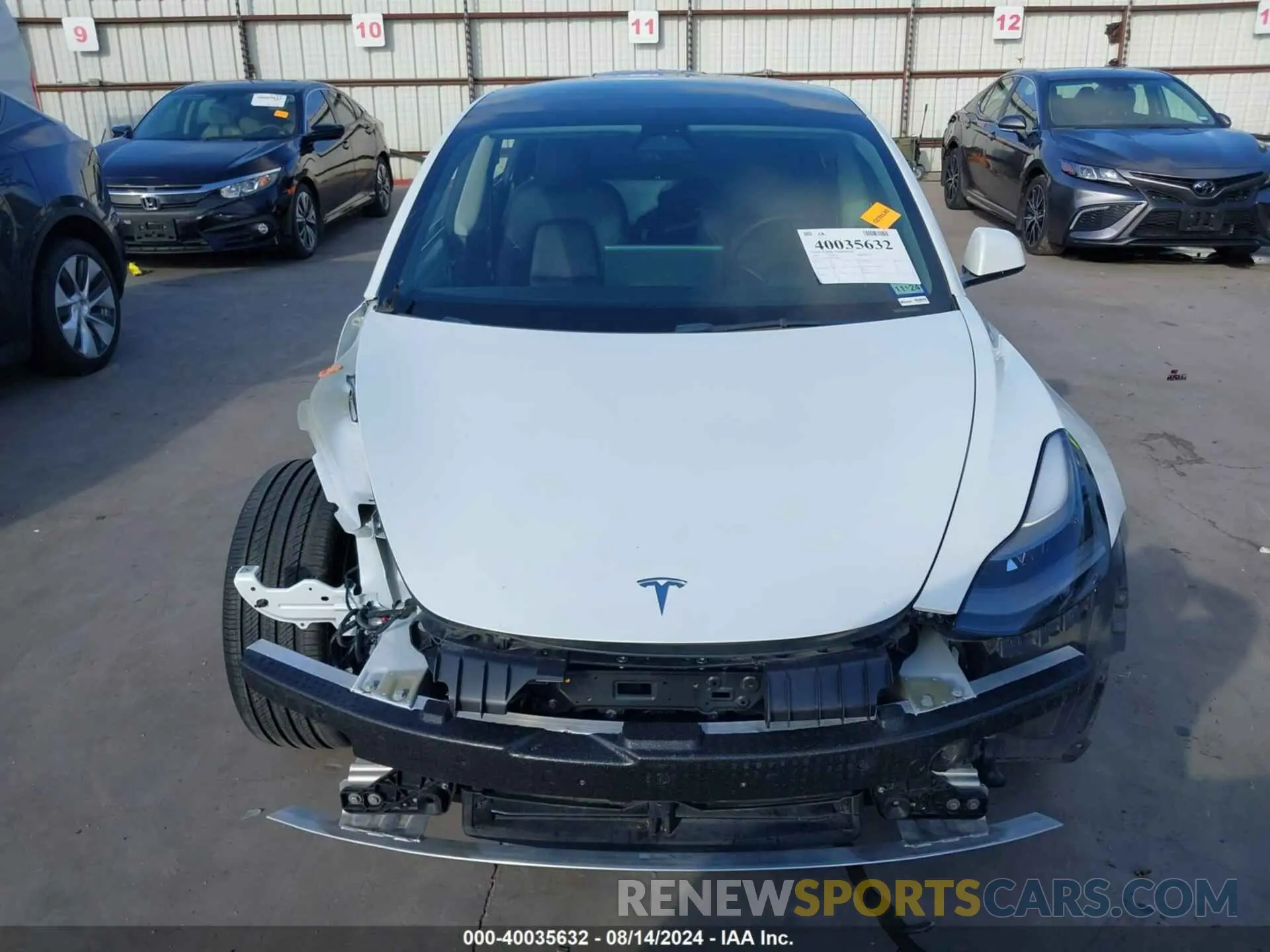 13 Photograph of a damaged car 5YJ3E1EB0NF109291 TESLA MODEL 3 2022