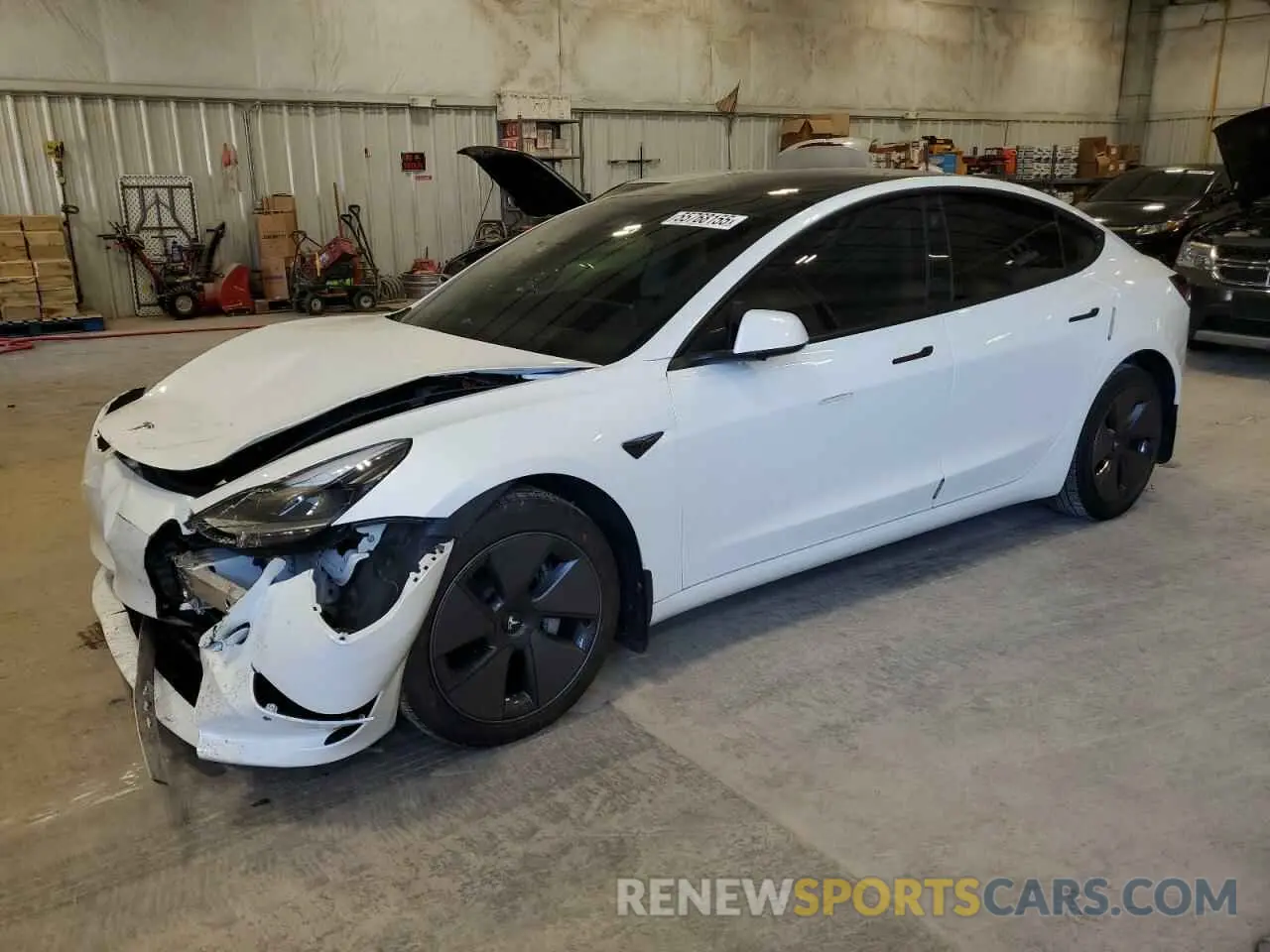1 Photograph of a damaged car 5YJ3E1EB0NF118654 TESLA MODEL 3 2022