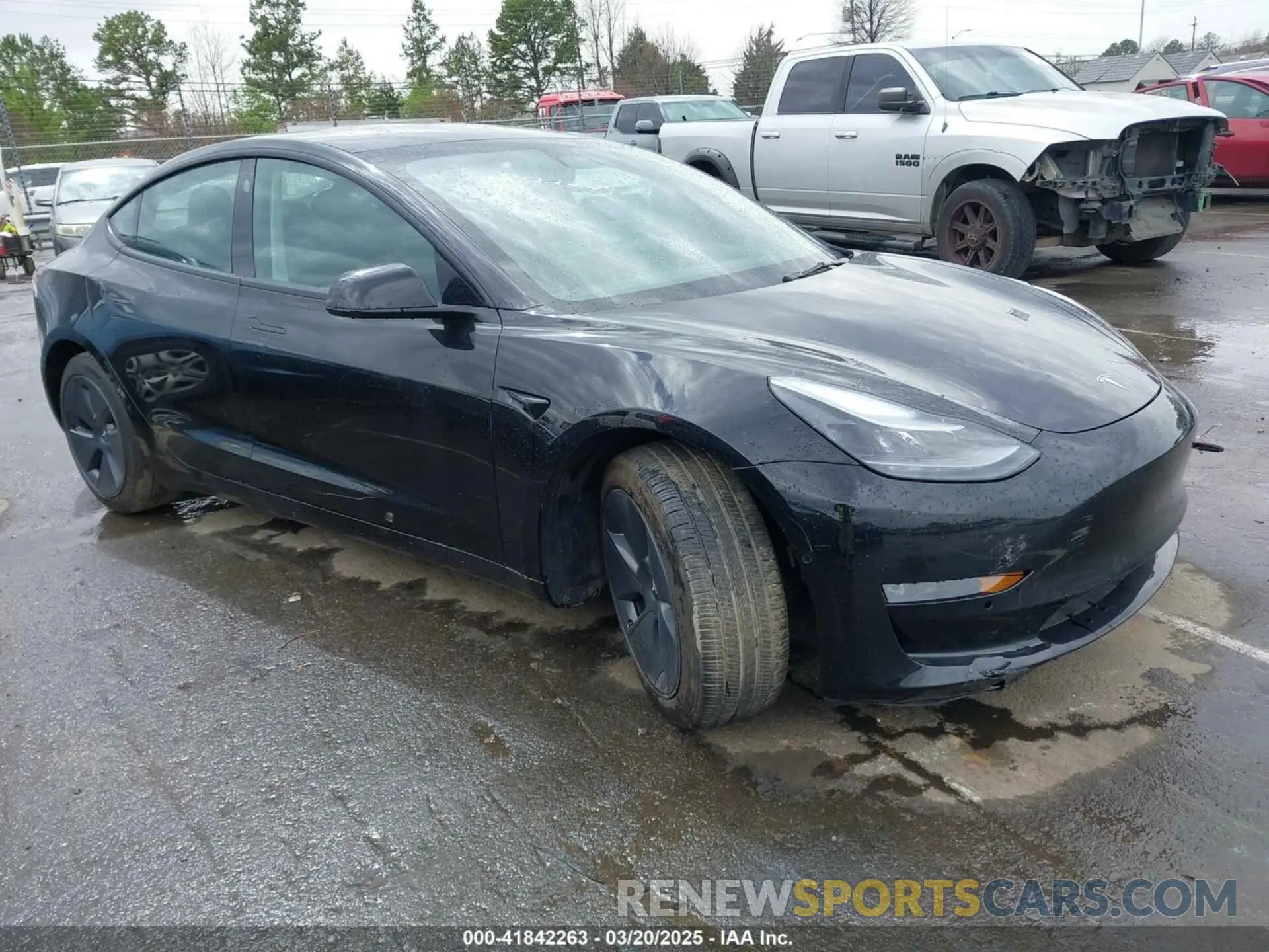 1 Photograph of a damaged car 5YJ3E1EB0NF122249 TESLA MODEL 3 2022
