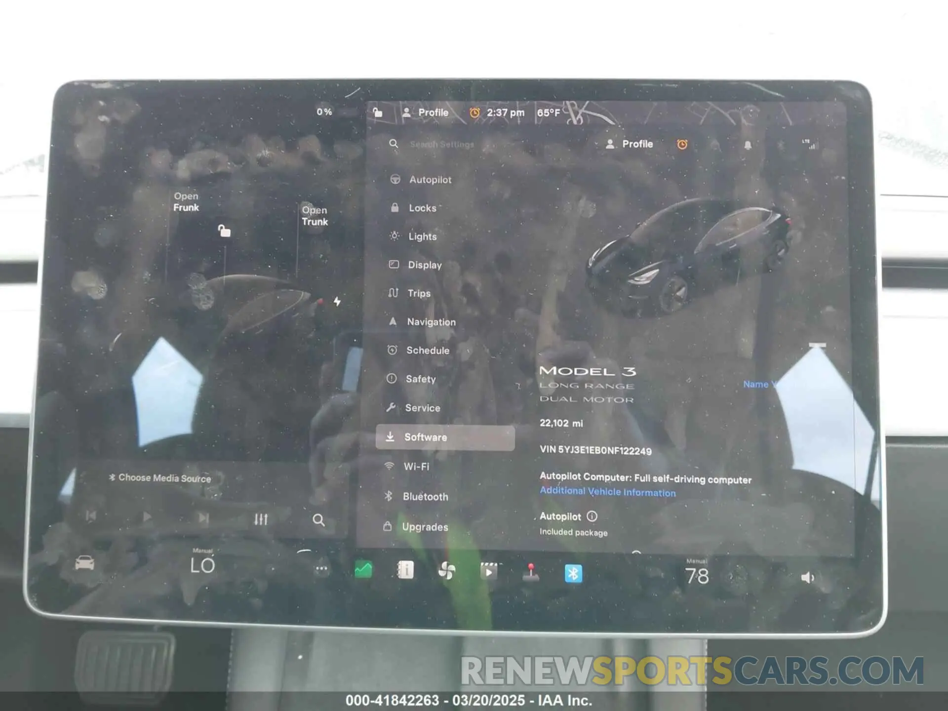7 Photograph of a damaged car 5YJ3E1EB0NF122249 TESLA MODEL 3 2022