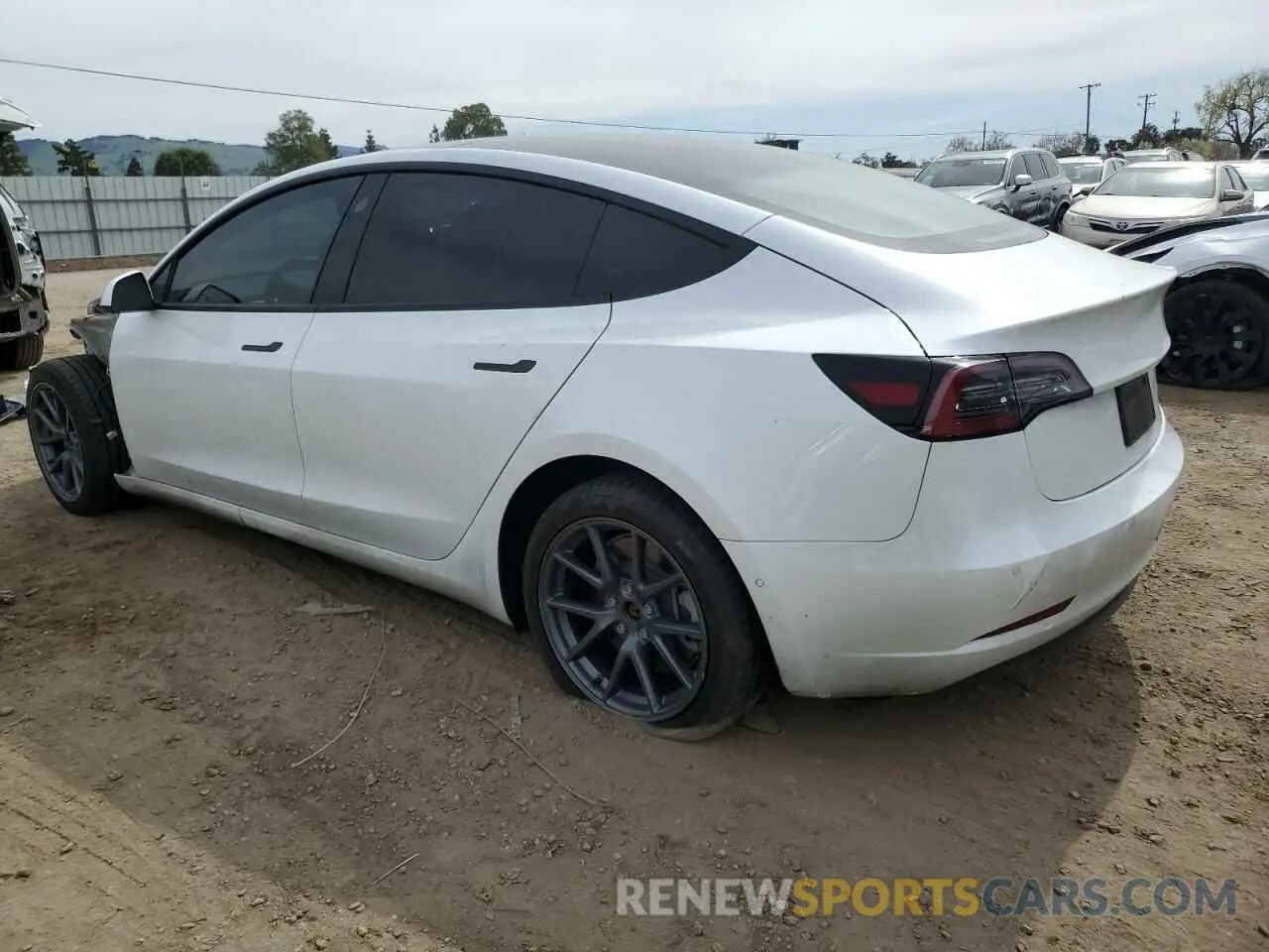 2 Photograph of a damaged car 5YJ3E1EB0NF123224 TESLA MODEL 3 2022