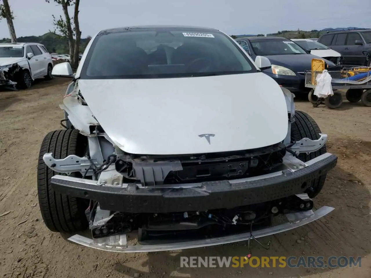 5 Photograph of a damaged car 5YJ3E1EB0NF123224 TESLA MODEL 3 2022