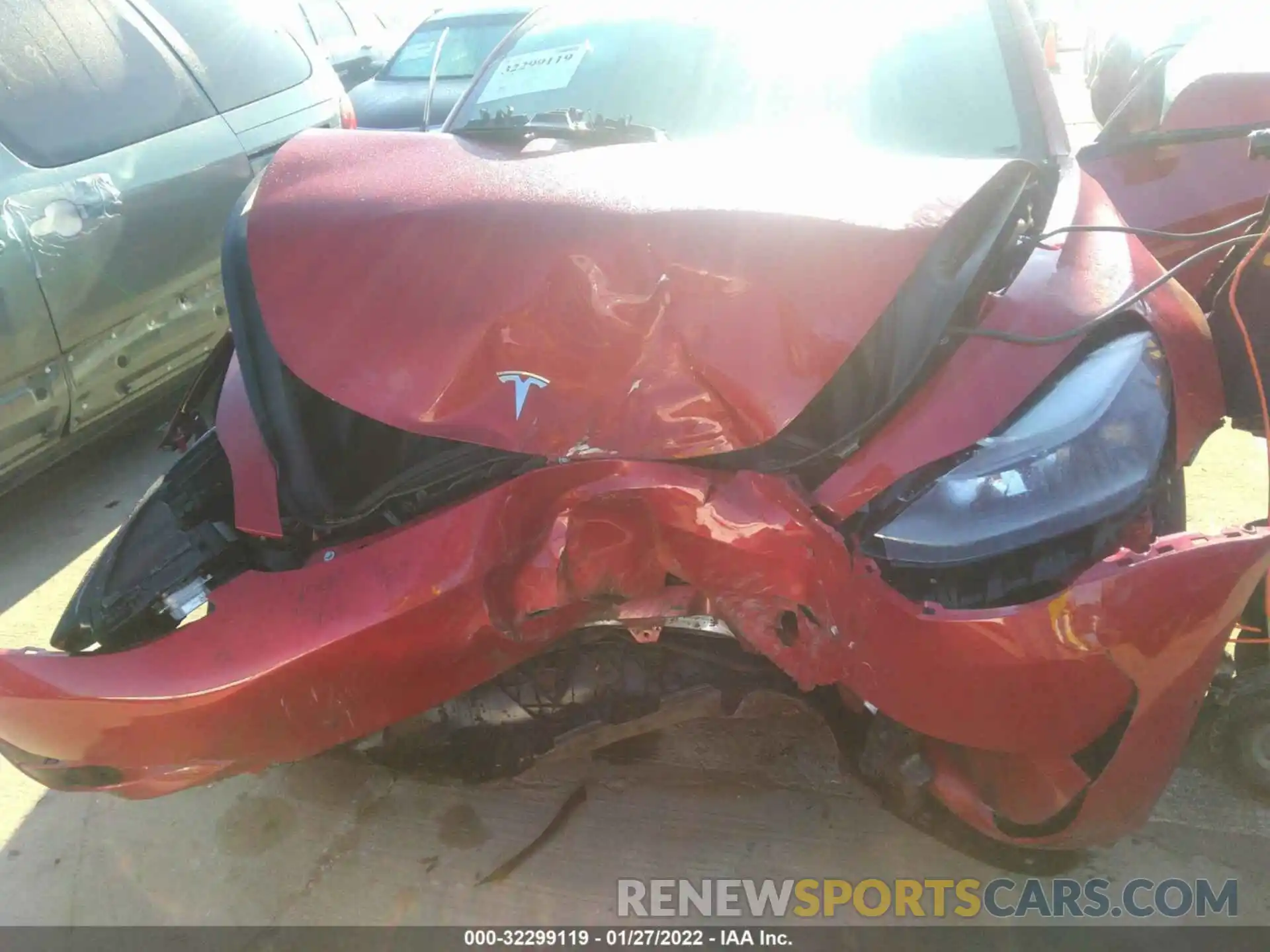 6 Photograph of a damaged car 5YJ3E1EB0NF133736 TESLA MODEL 3 2022