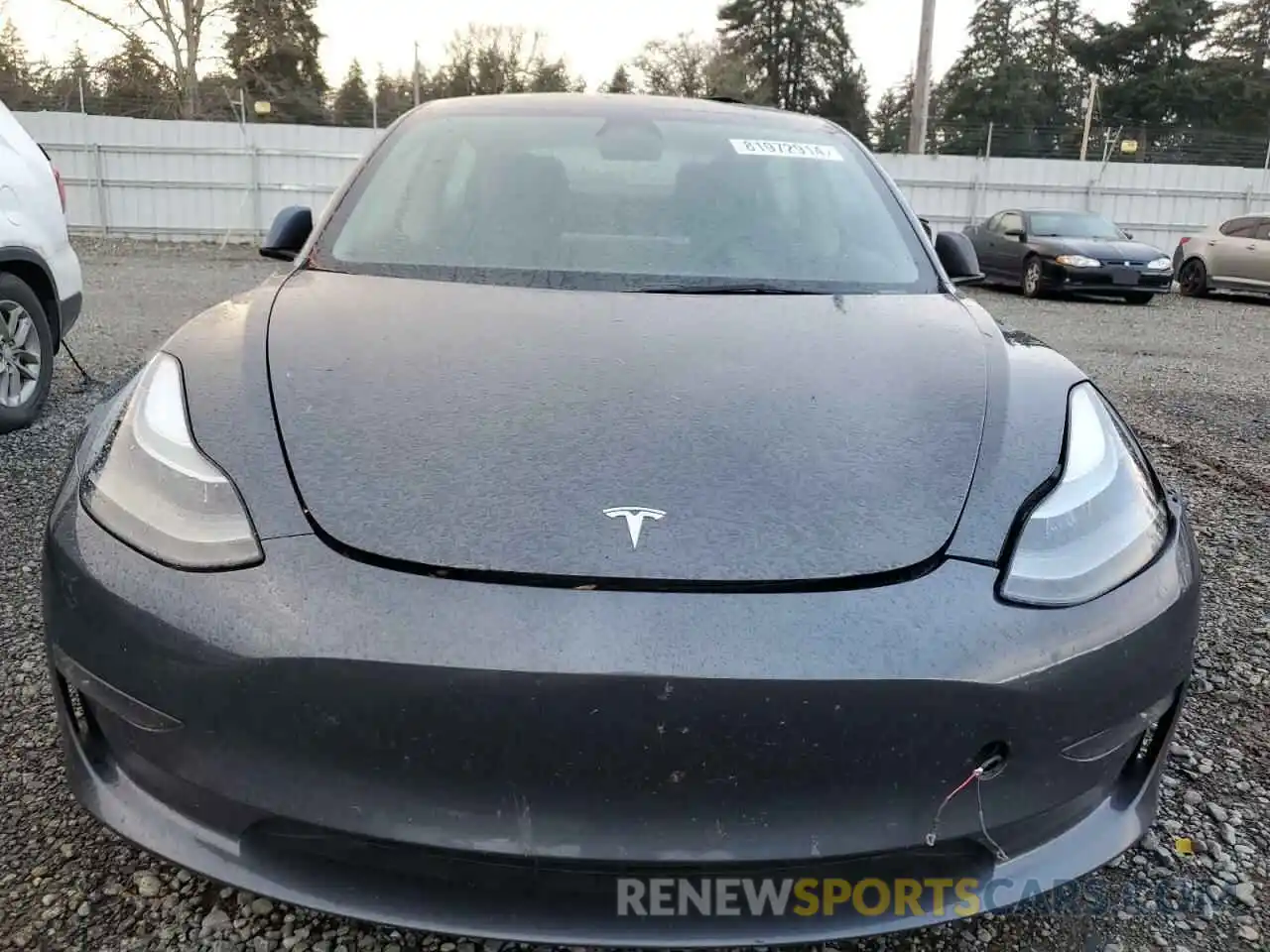 5 Photograph of a damaged car 5YJ3E1EB0NF136300 TESLA MODEL 3 2022