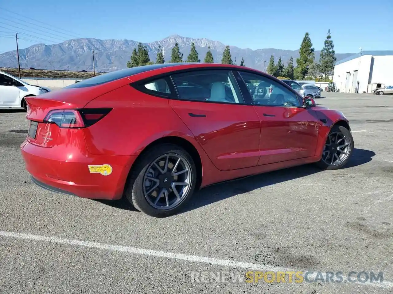 3 Photograph of a damaged car 5YJ3E1EB0NF137933 TESLA MODEL 3 2022