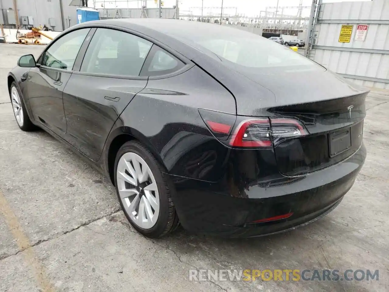 3 Photograph of a damaged car 5YJ3E1EB0NF143554 TESLA MODEL 3 2022