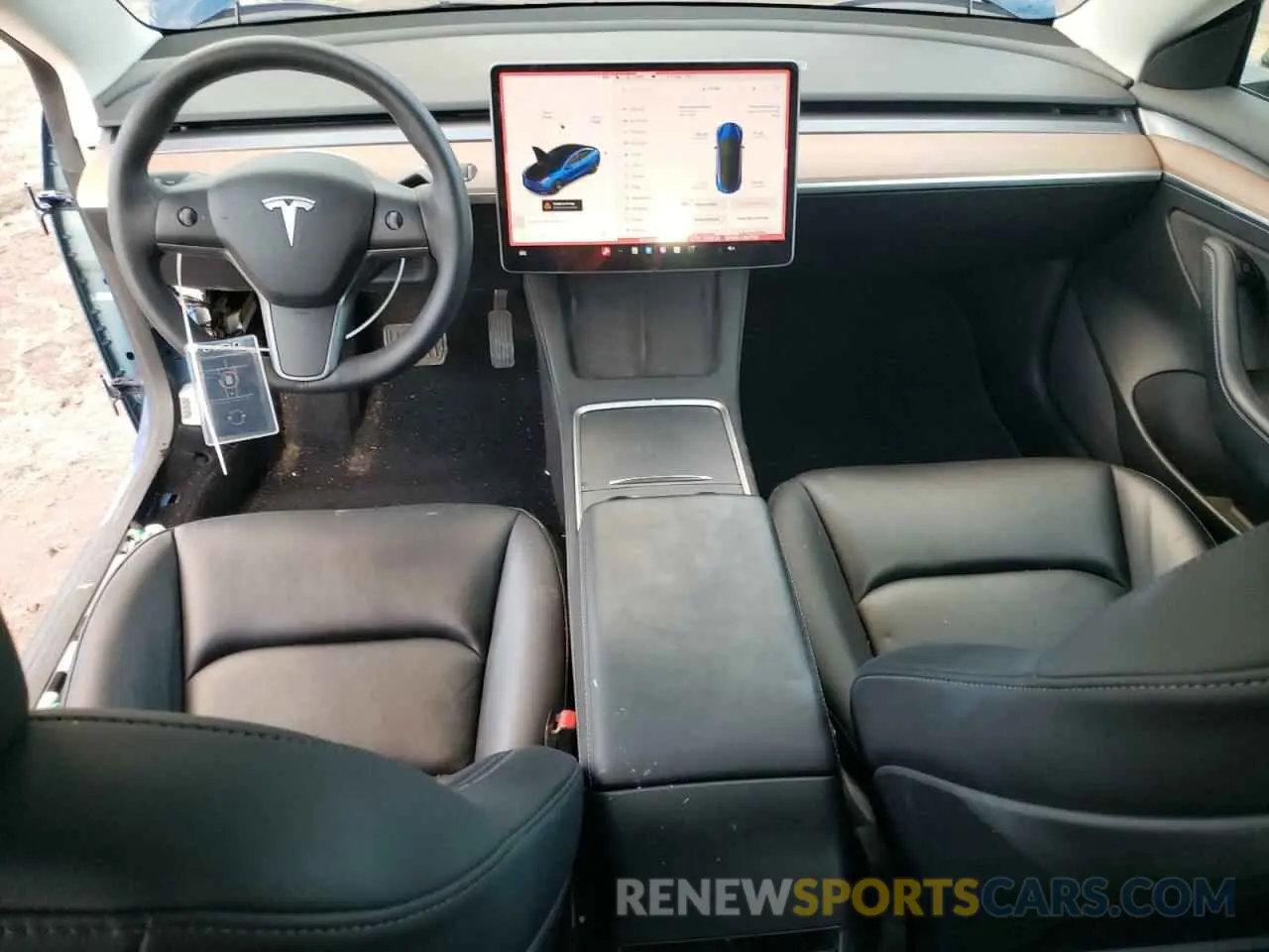8 Photograph of a damaged car 5YJ3E1EB0NF147376 TESLA MODEL 3 2022