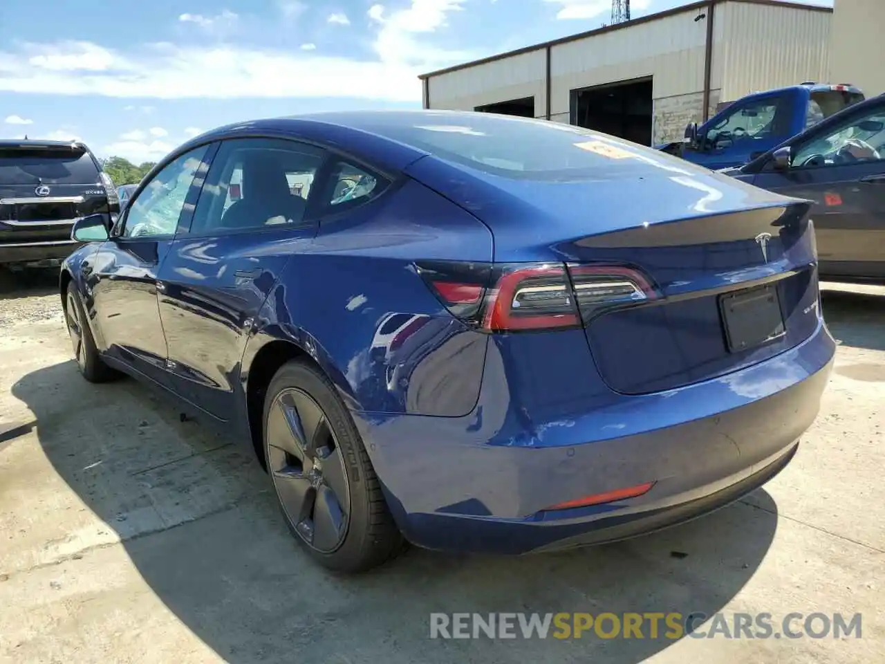 3 Photograph of a damaged car 5YJ3E1EB0NF159298 TESLA MODEL 3 2022