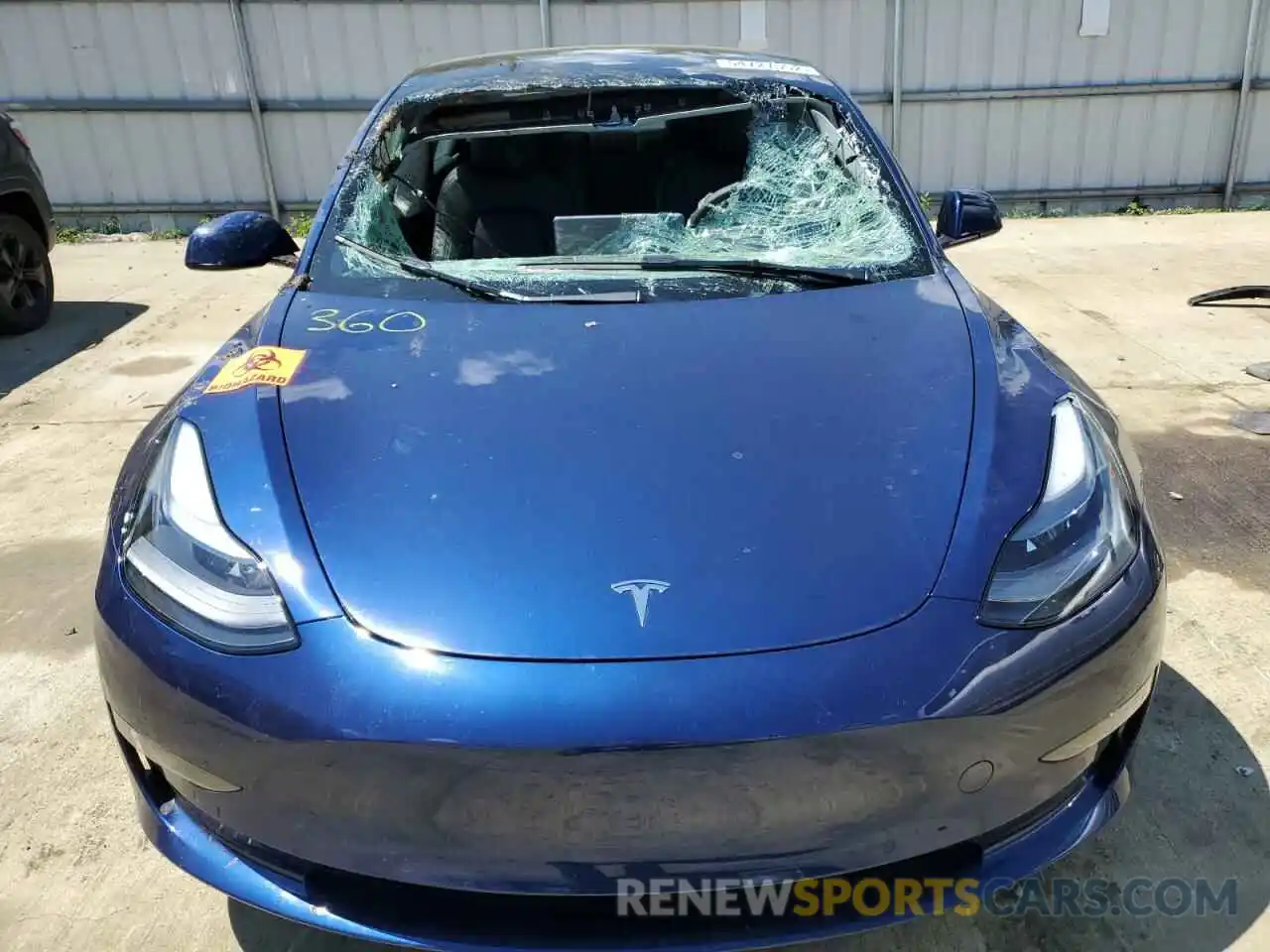 7 Photograph of a damaged car 5YJ3E1EB0NF159298 TESLA MODEL 3 2022