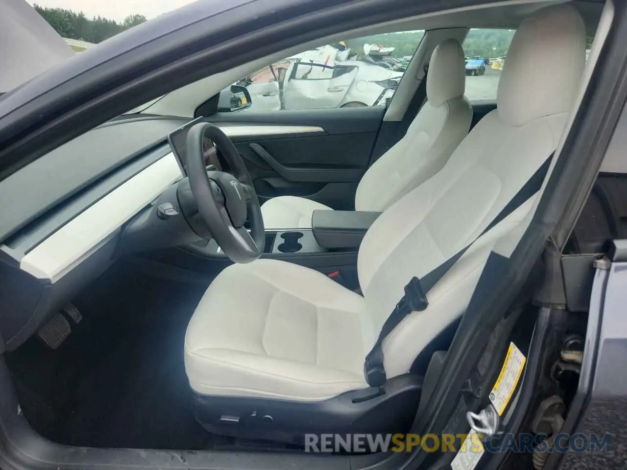 7 Photograph of a damaged car 5YJ3E1EB0NF163495 TESLA MODEL 3 2022