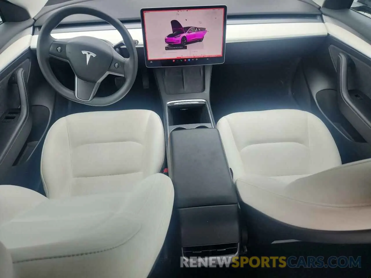 8 Photograph of a damaged car 5YJ3E1EB0NF163495 TESLA MODEL 3 2022