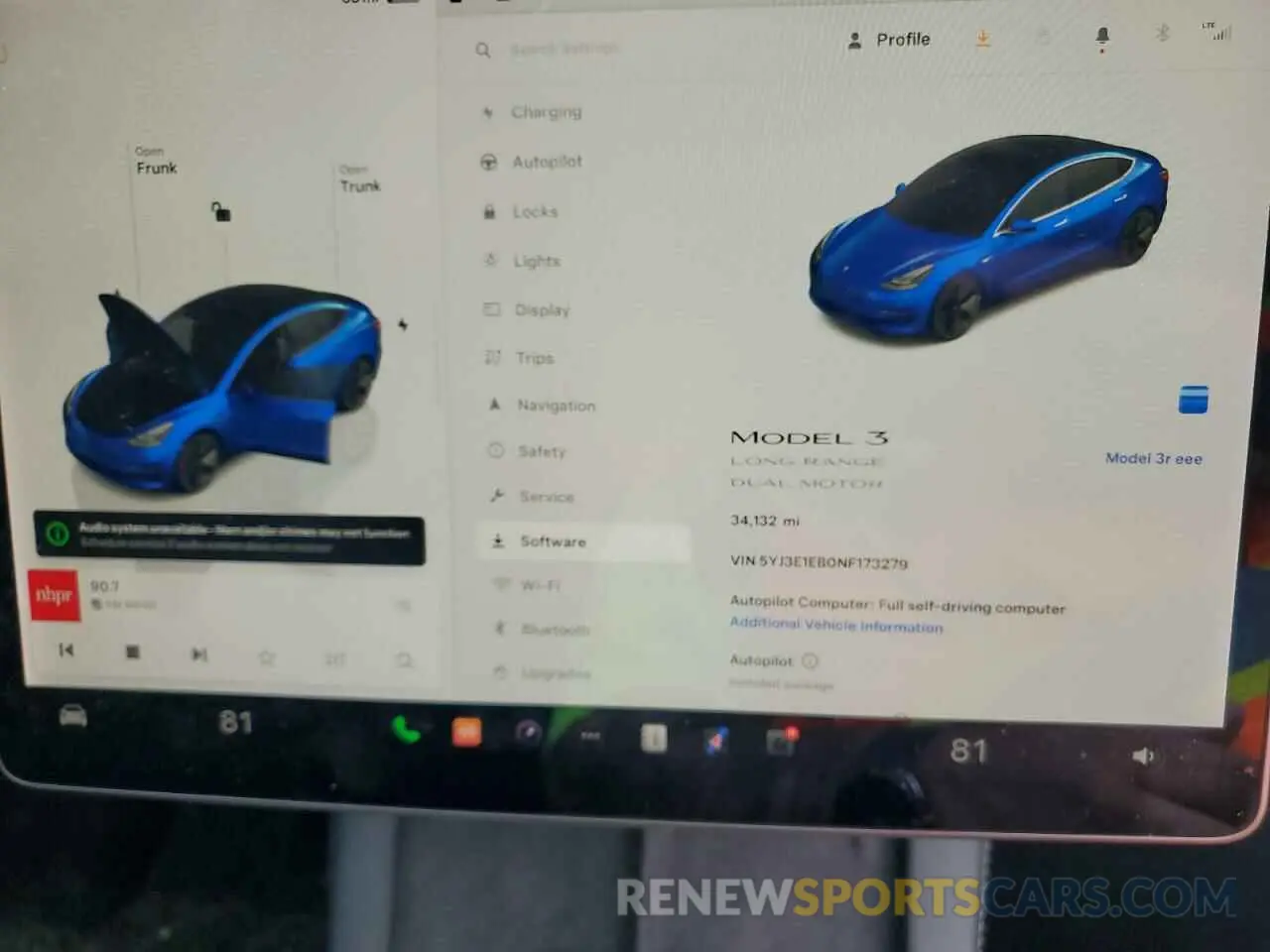 9 Photograph of a damaged car 5YJ3E1EB0NF173279 TESLA MODEL 3 2022