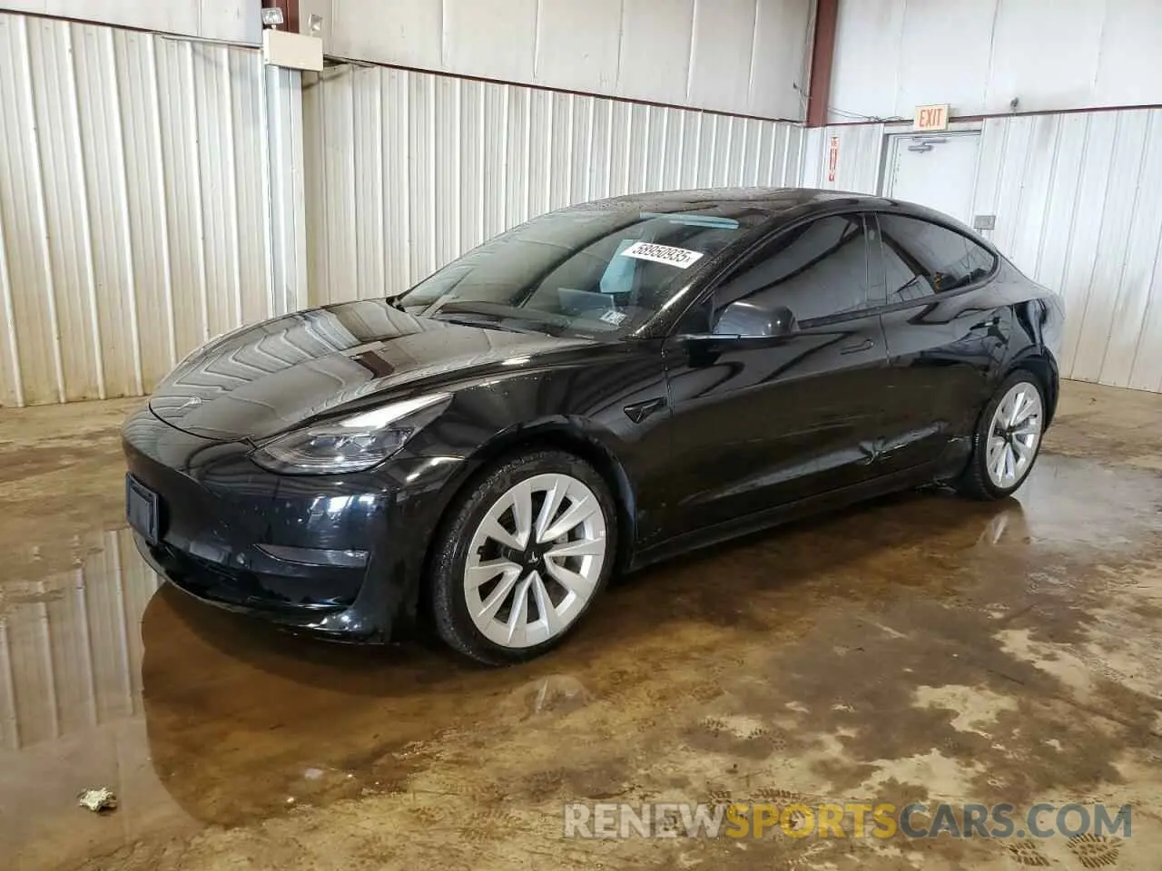 1 Photograph of a damaged car 5YJ3E1EB0NF185075 TESLA MODEL 3 2022