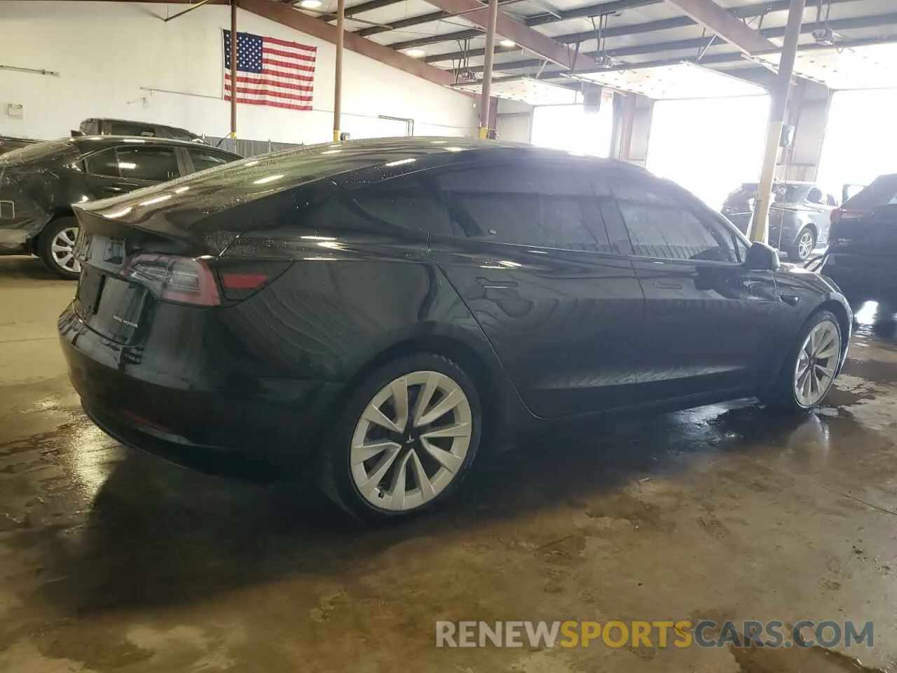 3 Photograph of a damaged car 5YJ3E1EB0NF185075 TESLA MODEL 3 2022