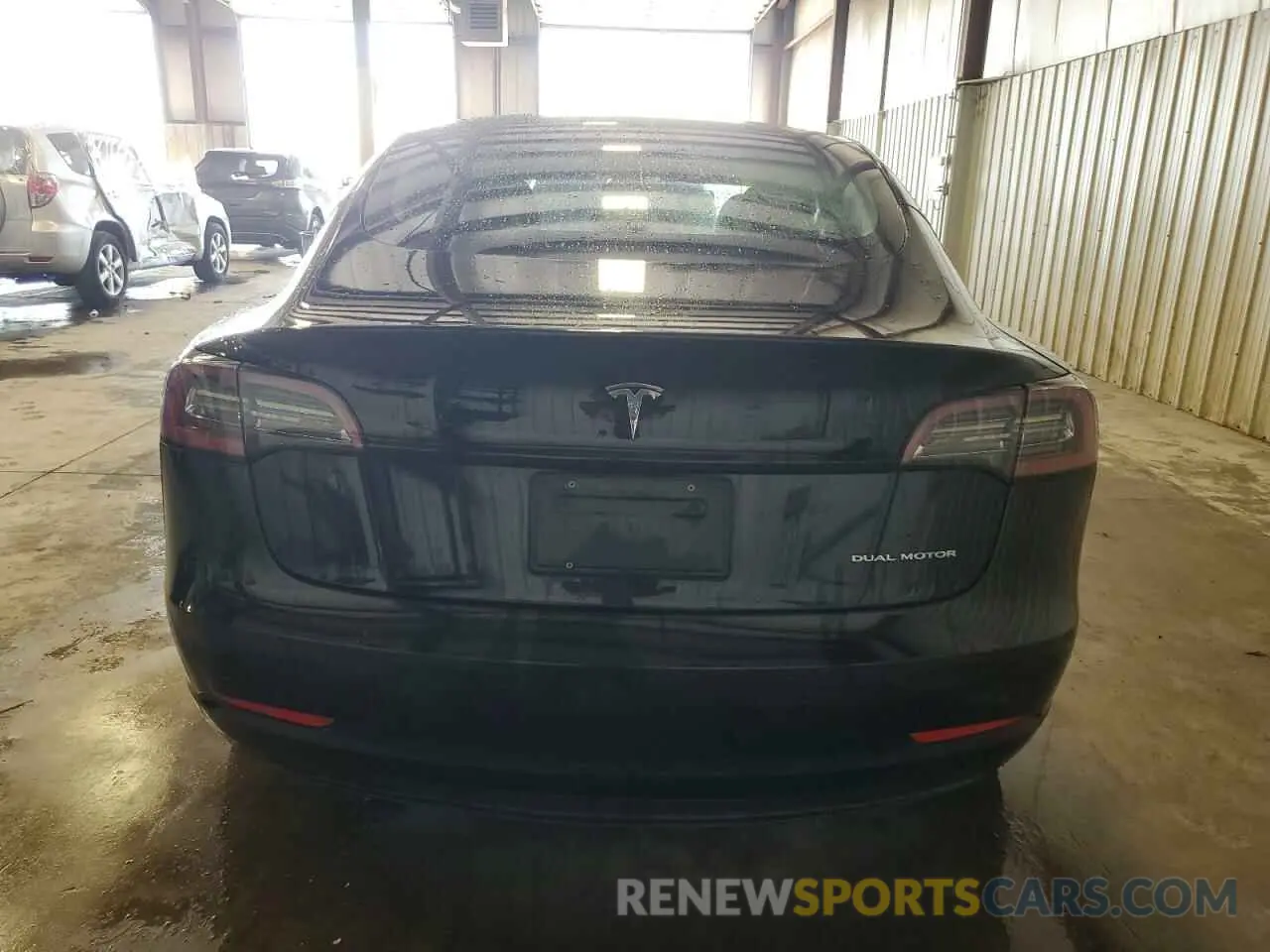 6 Photograph of a damaged car 5YJ3E1EB0NF185075 TESLA MODEL 3 2022