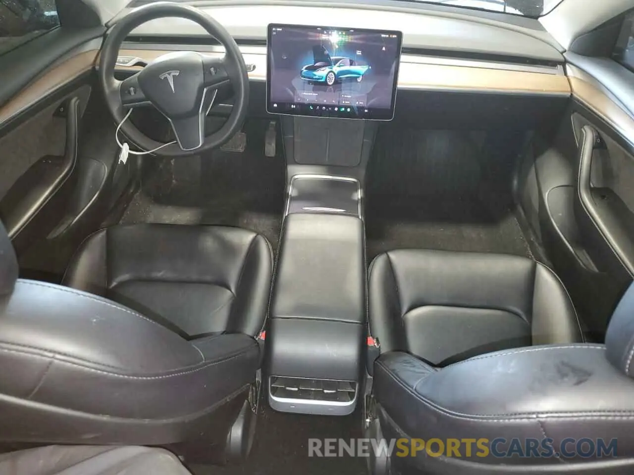 8 Photograph of a damaged car 5YJ3E1EB0NF185075 TESLA MODEL 3 2022