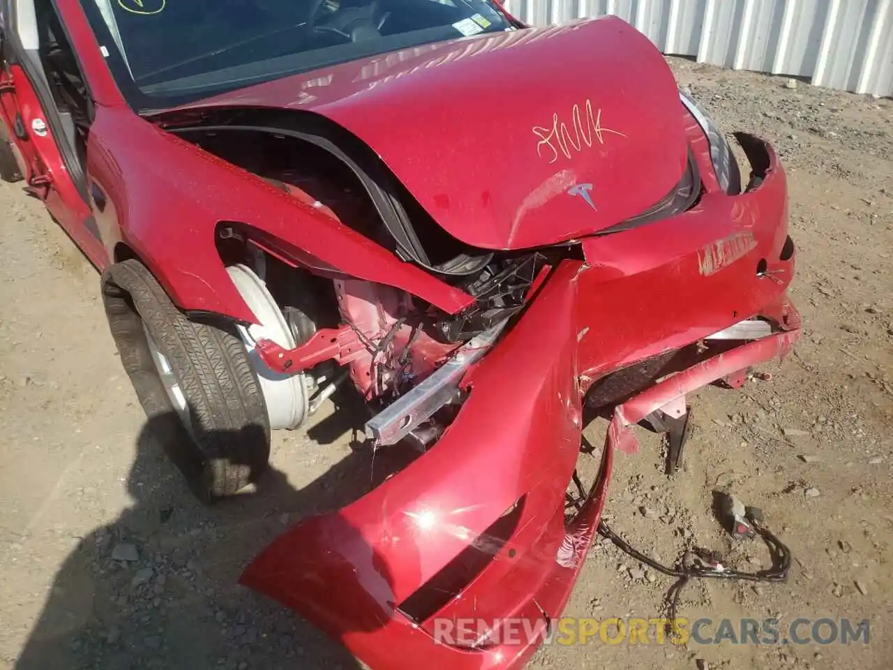 9 Photograph of a damaged car 5YJ3E1EB0NF190440 TESLA MODEL 3 2022