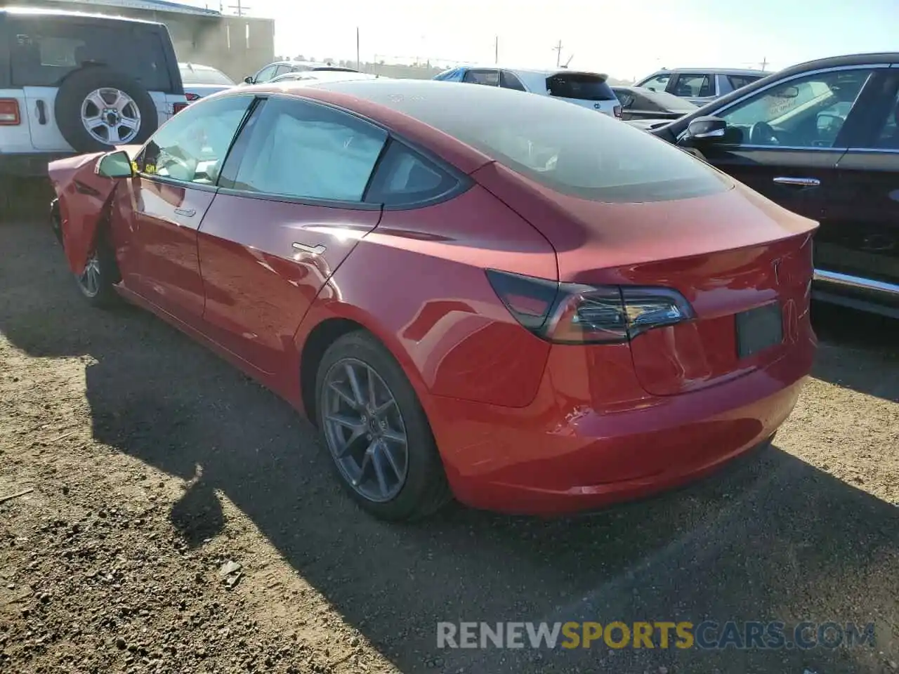 3 Photograph of a damaged car 5YJ3E1EB0NF191605 TESLA MODEL 3 2022