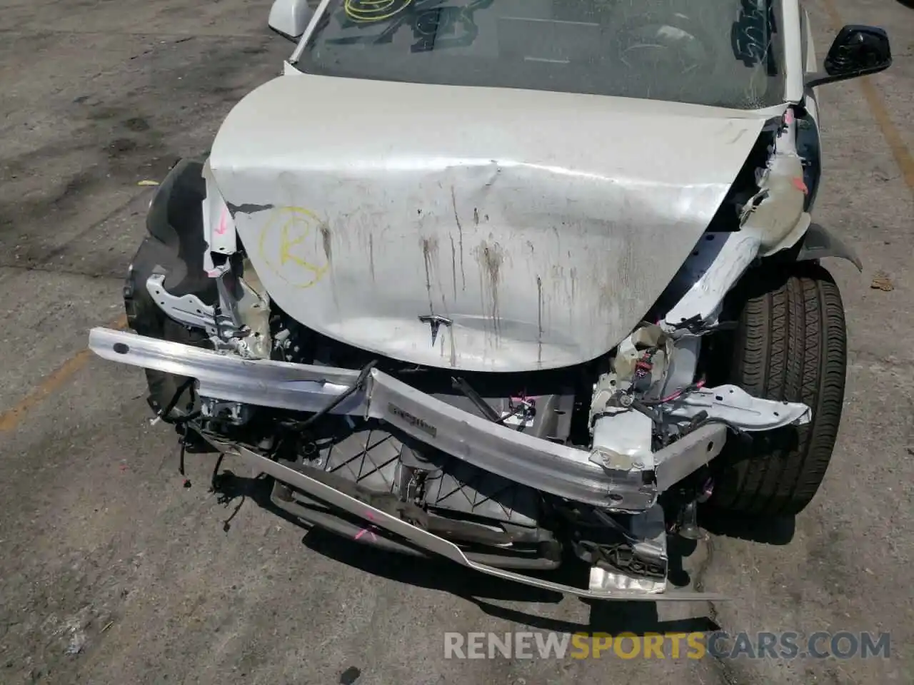 9 Photograph of a damaged car 5YJ3E1EB0NF193564 TESLA MODEL 3 2022