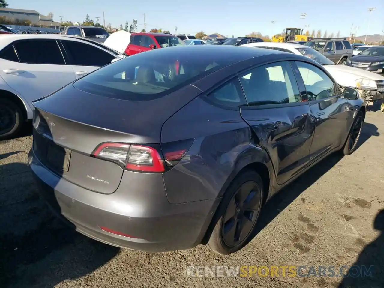 3 Photograph of a damaged car 5YJ3E1EB0NF211464 TESLA MODEL 3 2022