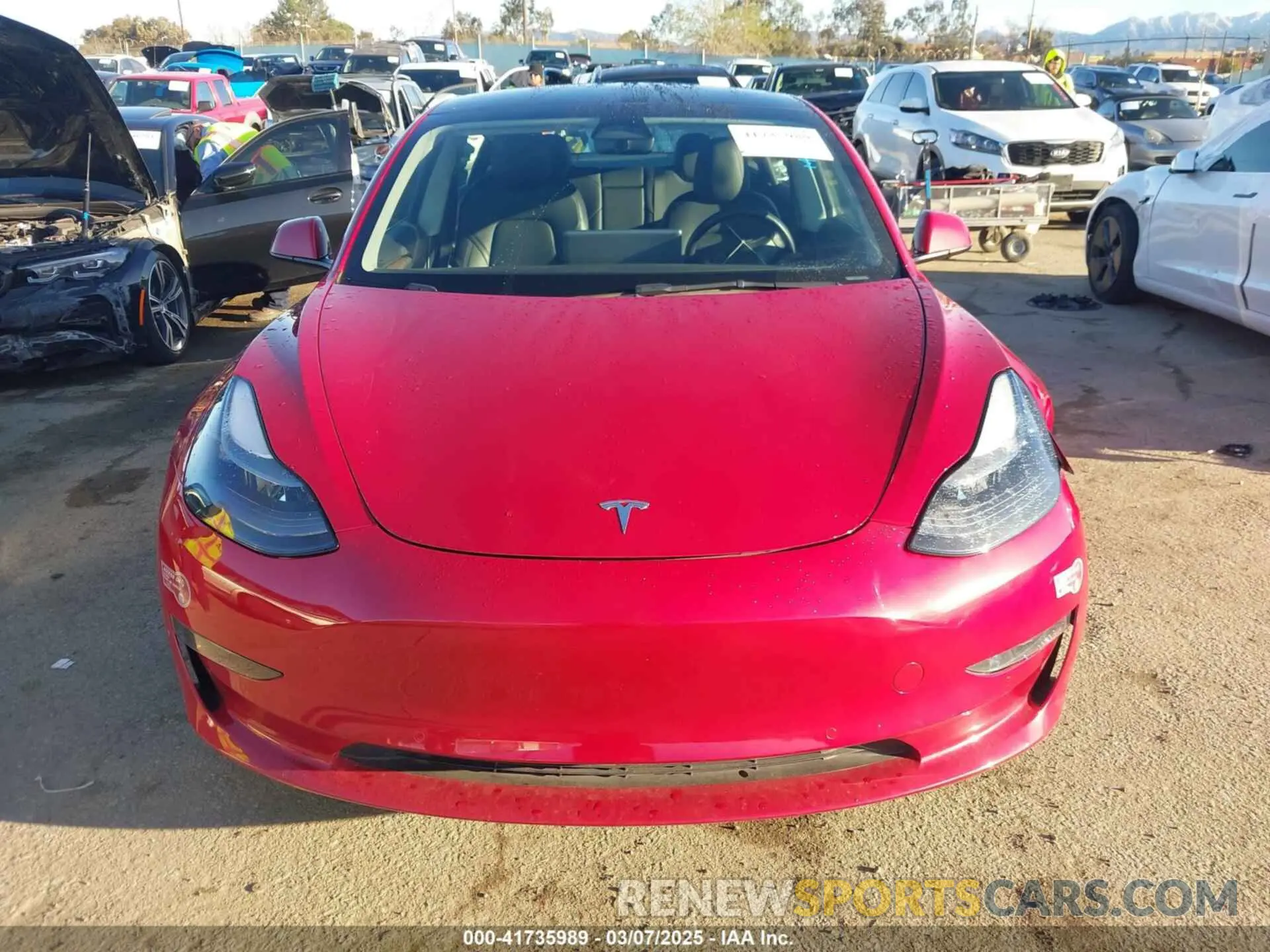 12 Photograph of a damaged car 5YJ3E1EB0NF212257 TESLA MODEL 3 2022