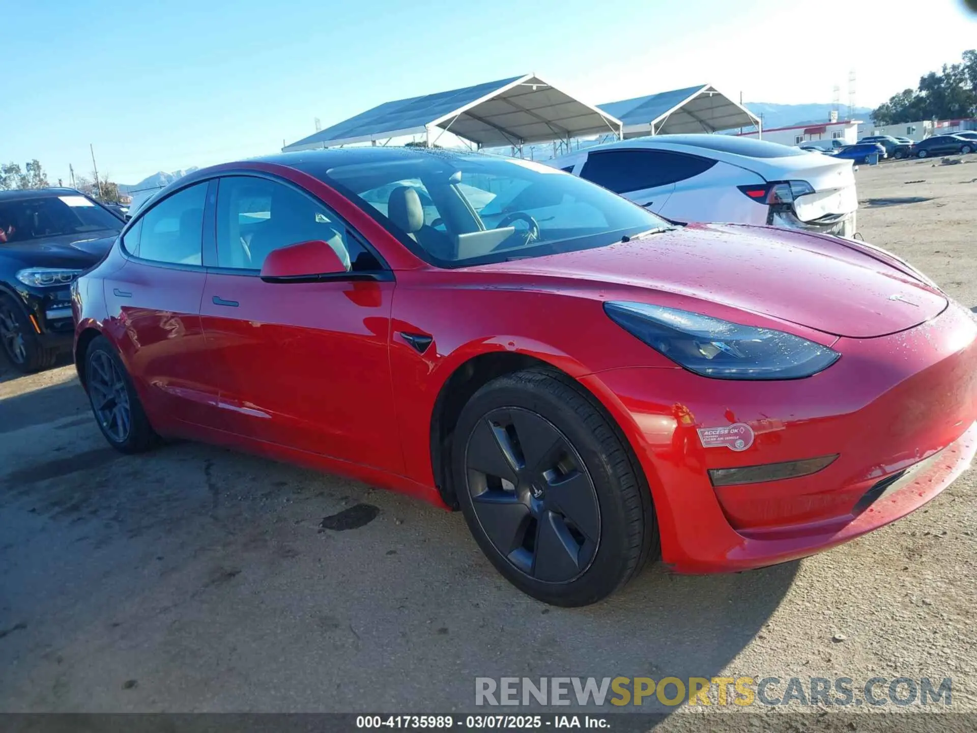 13 Photograph of a damaged car 5YJ3E1EB0NF212257 TESLA MODEL 3 2022