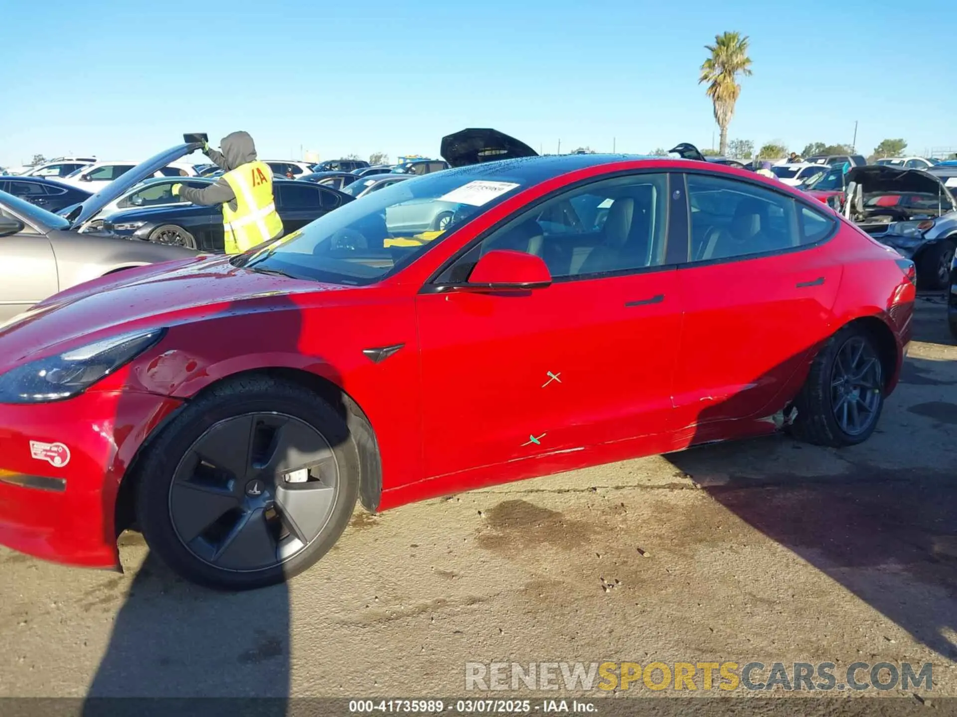 14 Photograph of a damaged car 5YJ3E1EB0NF212257 TESLA MODEL 3 2022