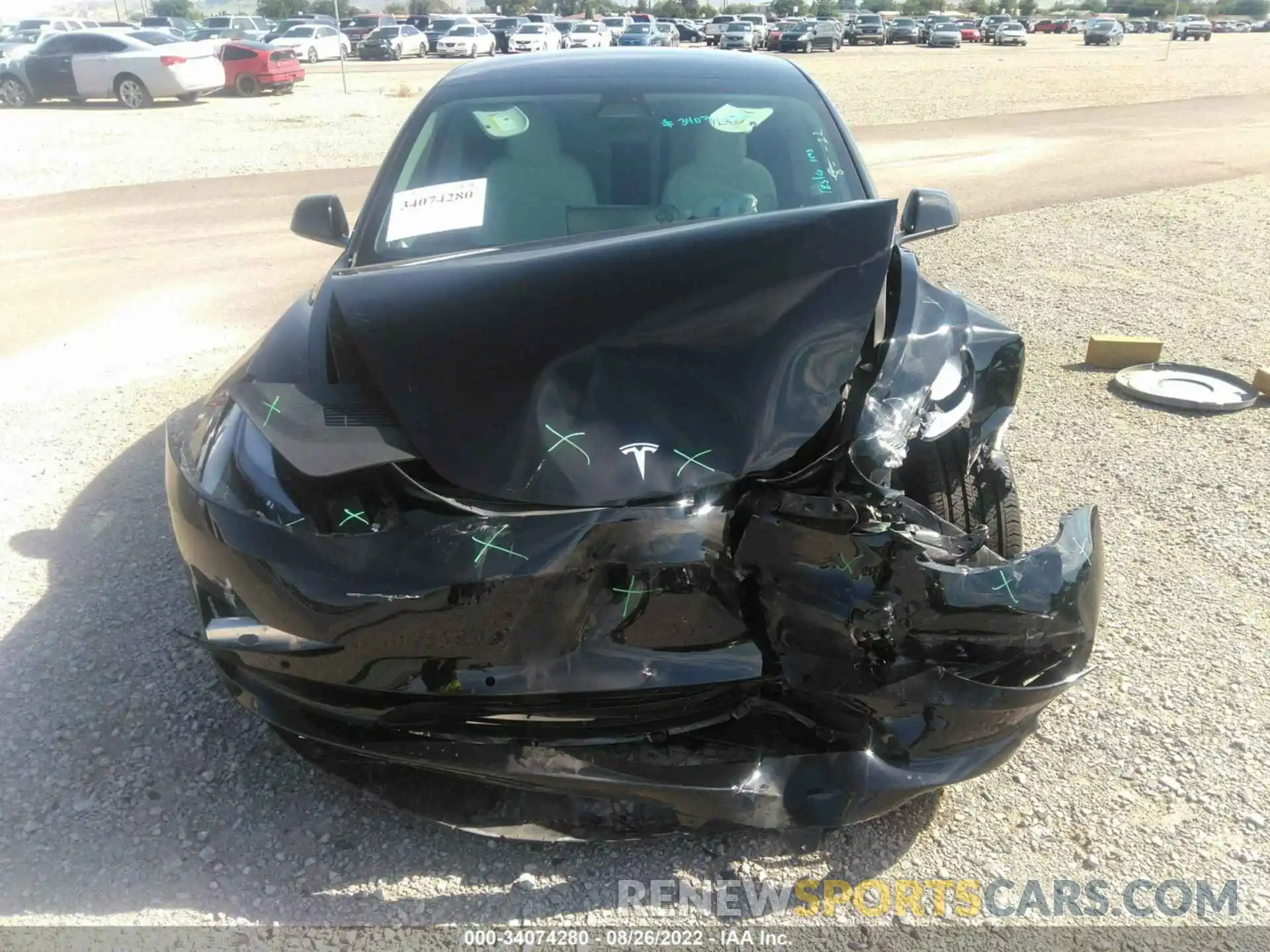 10 Photograph of a damaged car 5YJ3E1EB0NF230046 TESLA MODEL 3 2022