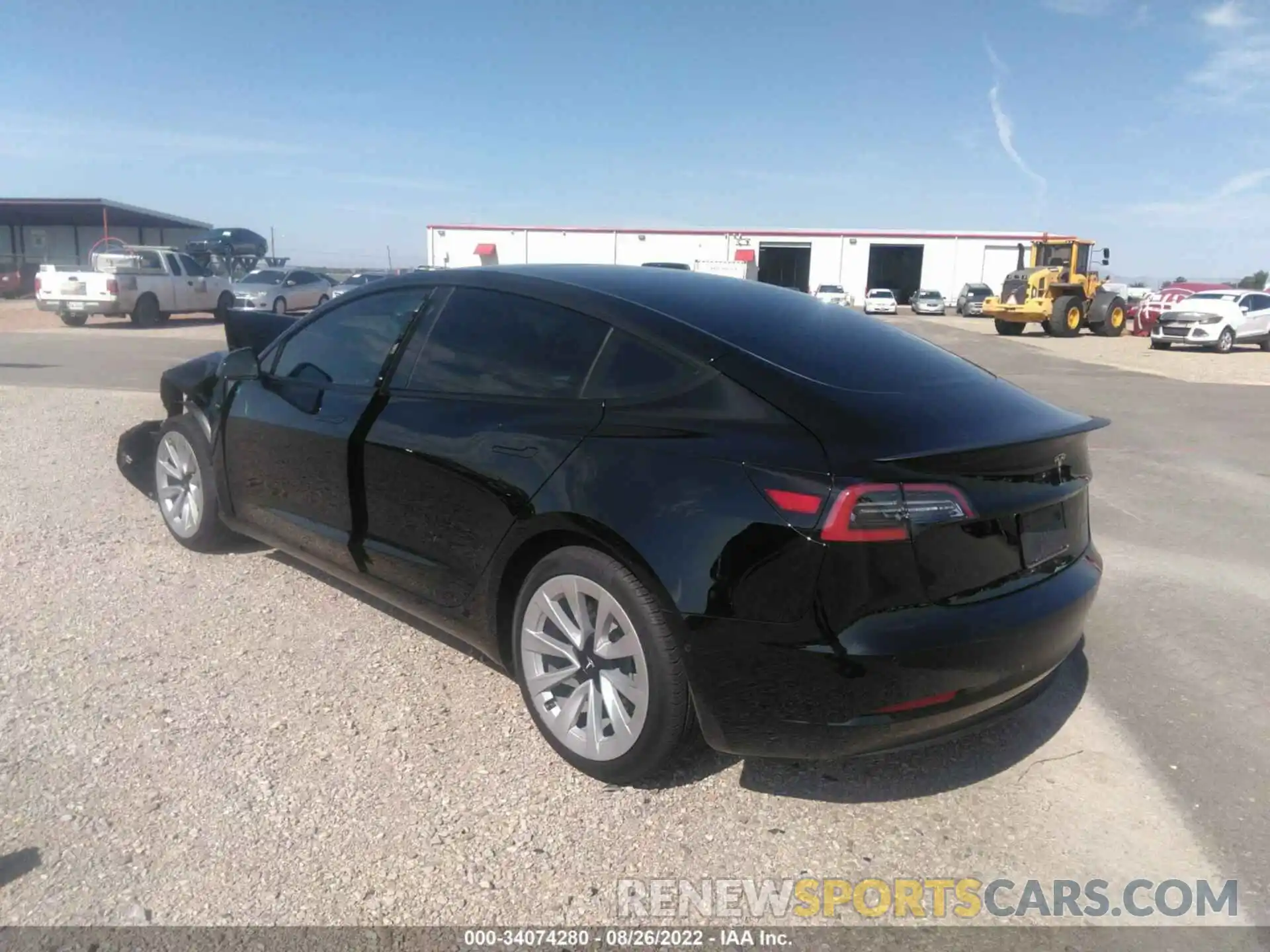 3 Photograph of a damaged car 5YJ3E1EB0NF230046 TESLA MODEL 3 2022