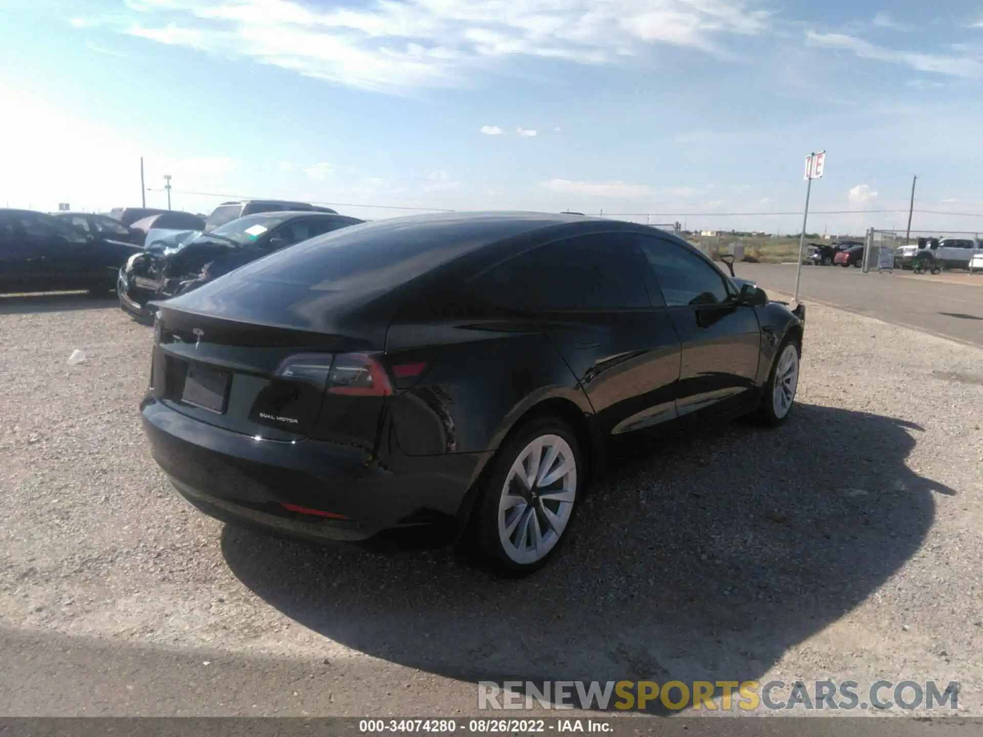 4 Photograph of a damaged car 5YJ3E1EB0NF230046 TESLA MODEL 3 2022