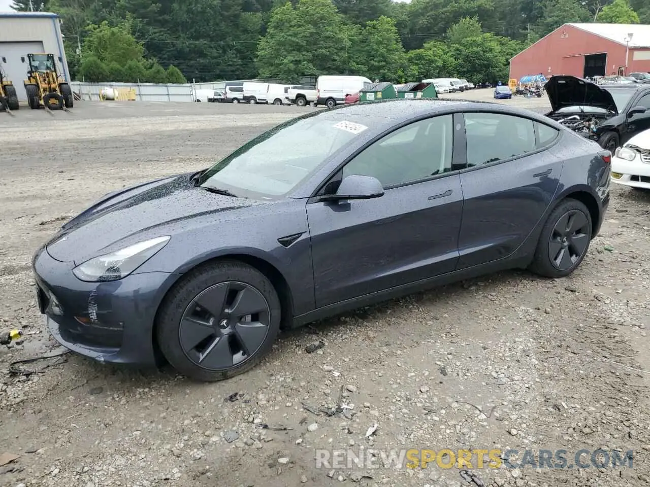 1 Photograph of a damaged car 5YJ3E1EB0NF232024 TESLA MODEL 3 2022
