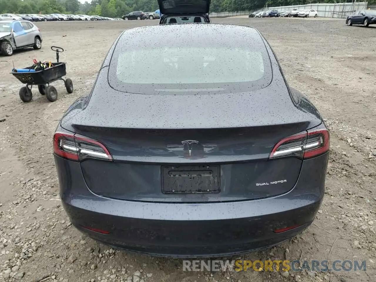 6 Photograph of a damaged car 5YJ3E1EB0NF232024 TESLA MODEL 3 2022
