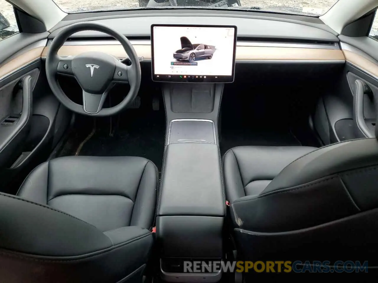 8 Photograph of a damaged car 5YJ3E1EB0NF232024 TESLA MODEL 3 2022