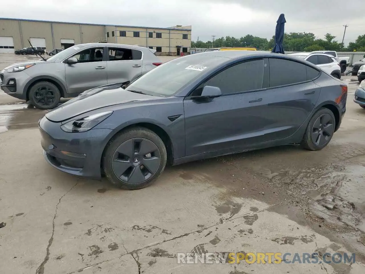 1 Photograph of a damaged car 5YJ3E1EB0NF244593 TESLA MODEL 3 2022