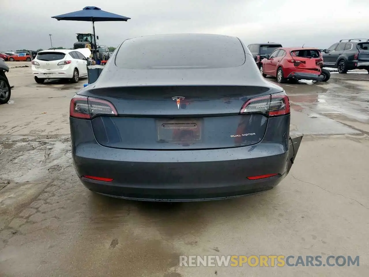 6 Photograph of a damaged car 5YJ3E1EB0NF244593 TESLA MODEL 3 2022