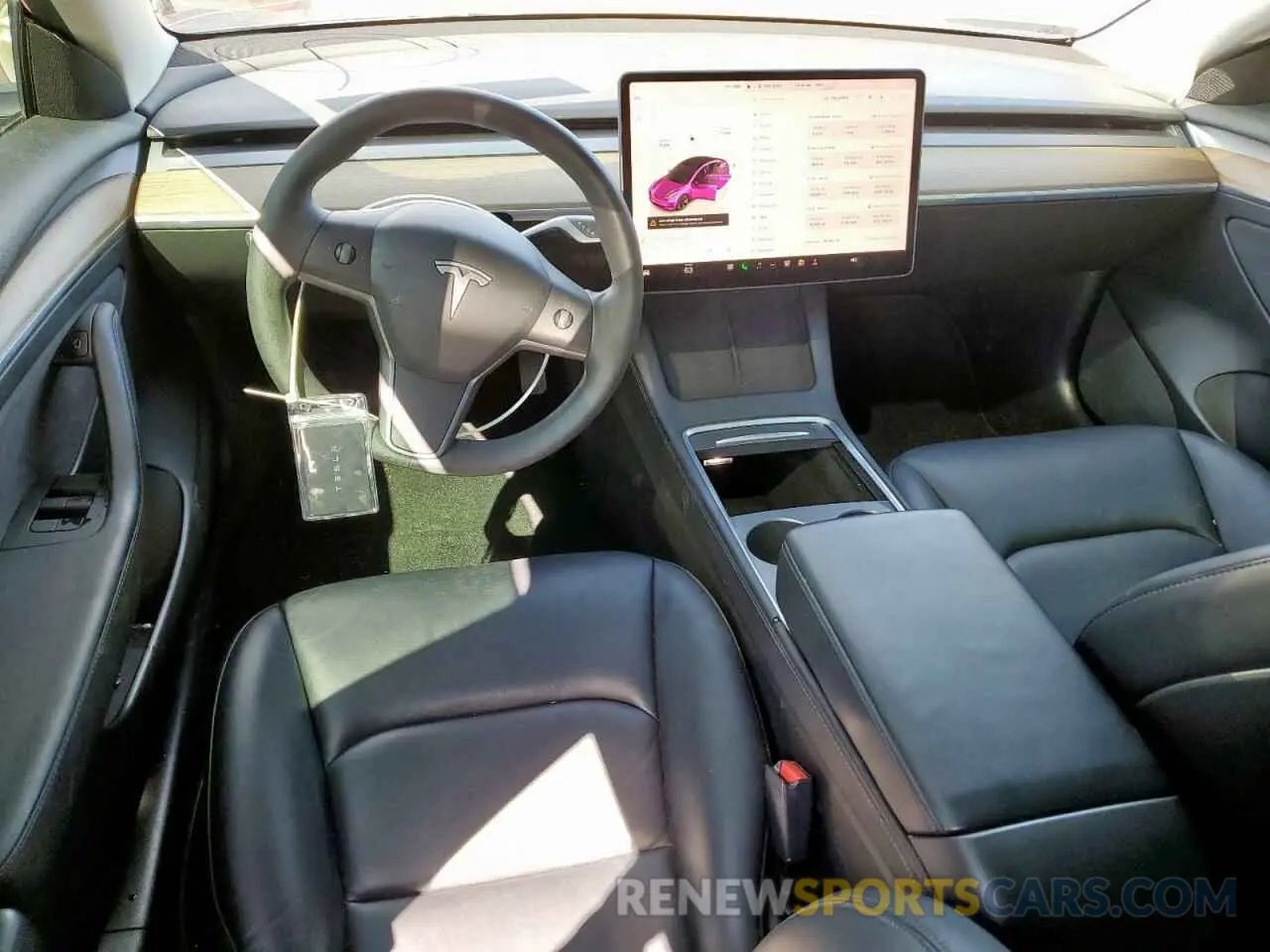8 Photograph of a damaged car 5YJ3E1EB0NF244593 TESLA MODEL 3 2022