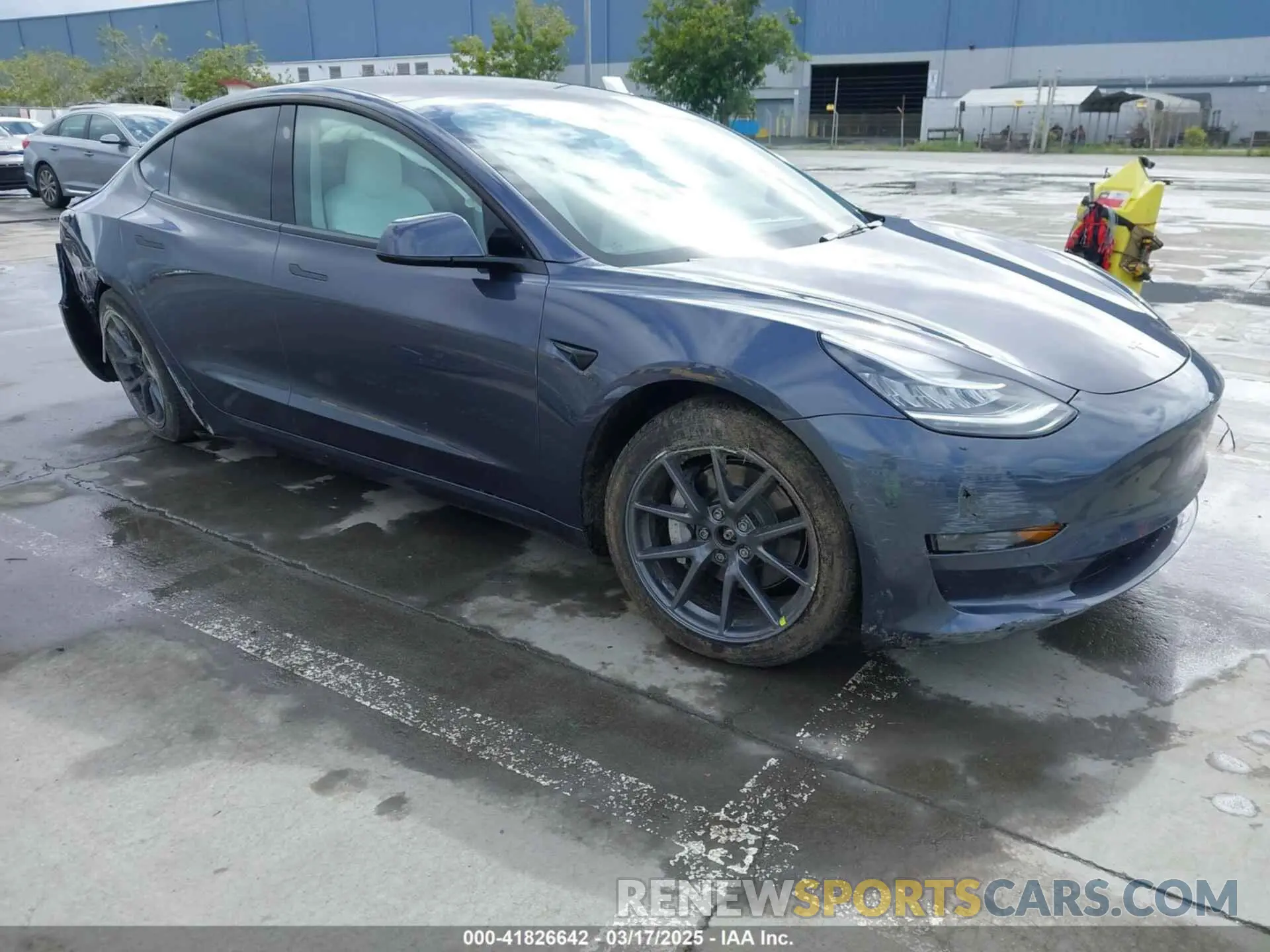 1 Photograph of a damaged car 5YJ3E1EB0NF259904 TESLA MODEL 3 2022