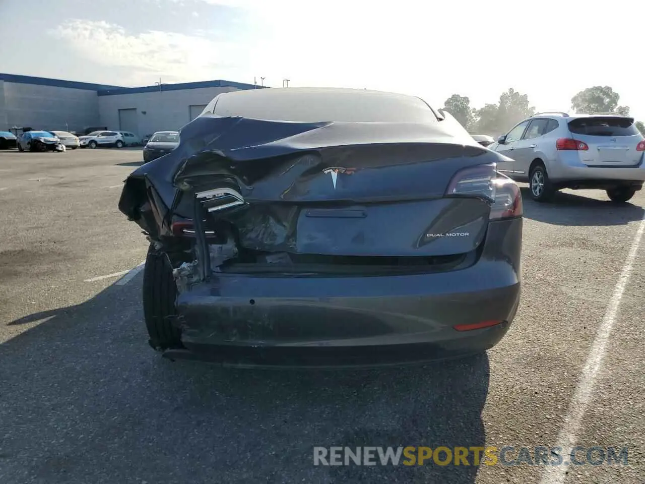 6 Photograph of a damaged car 5YJ3E1EB0NF261314 TESLA MODEL 3 2022