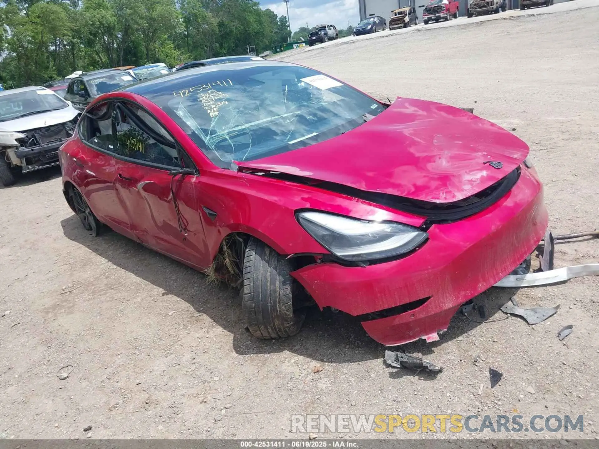 1 Photograph of a damaged car 5YJ3E1EB0NF270319 TESLA MODEL 3 2022