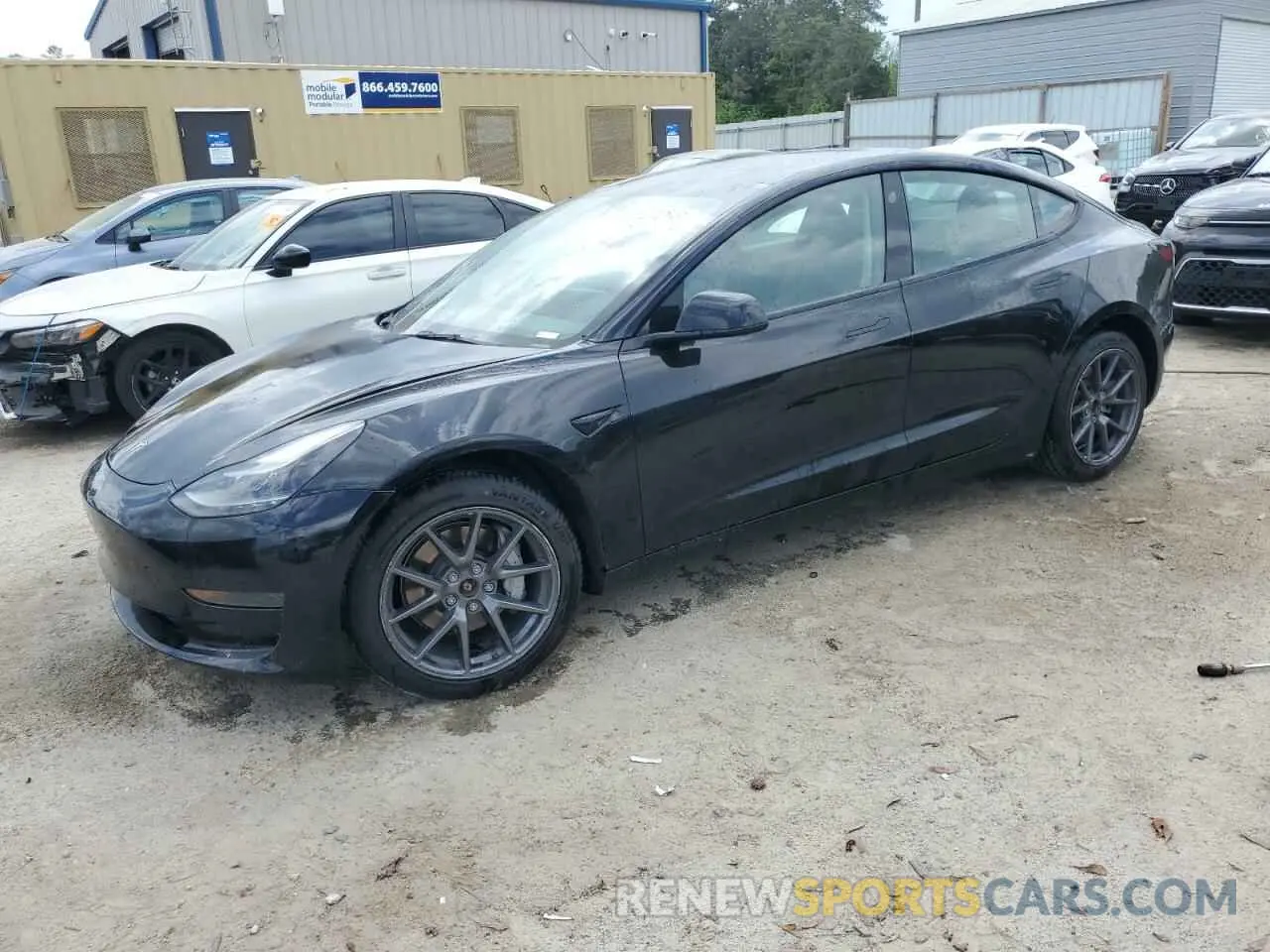 1 Photograph of a damaged car 5YJ3E1EB0NF286553 TESLA MODEL 3 2022