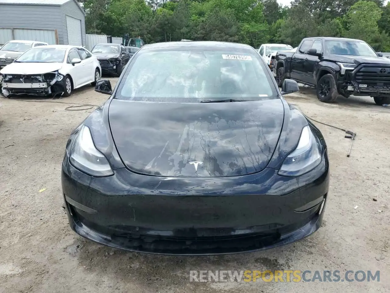 5 Photograph of a damaged car 5YJ3E1EB0NF286553 TESLA MODEL 3 2022