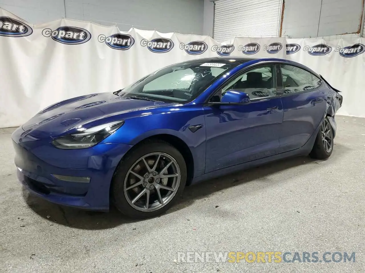 1 Photograph of a damaged car 5YJ3E1EB0NF289632 TESLA MODEL 3 2022